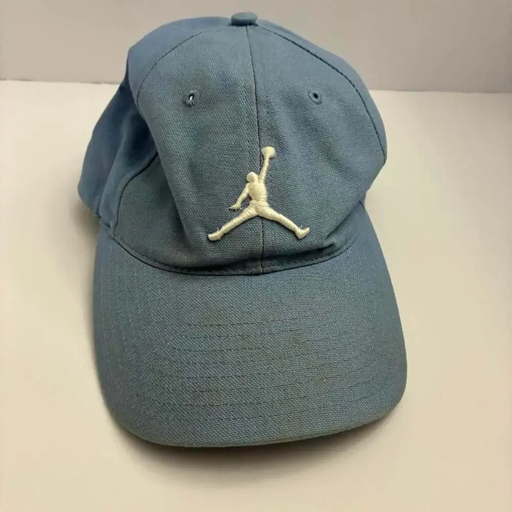 Nike Jordan Jumpman Canvas Strapback Dad Hat Light Blue